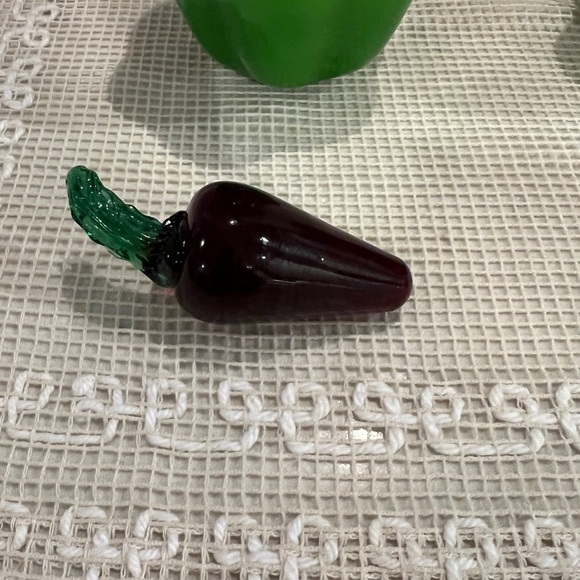 4 pieces of Murano hand blown glass vegetables Vintage Made in Italy - Picture 4 of 16